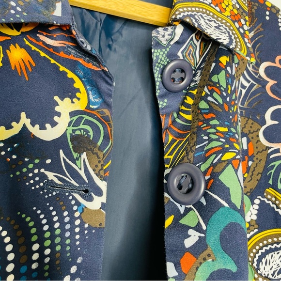 Chico’s Colorful Floral Multicolored Whimsical jacket w/ pockets Size 3/XL/16 - Picture 10 of 13